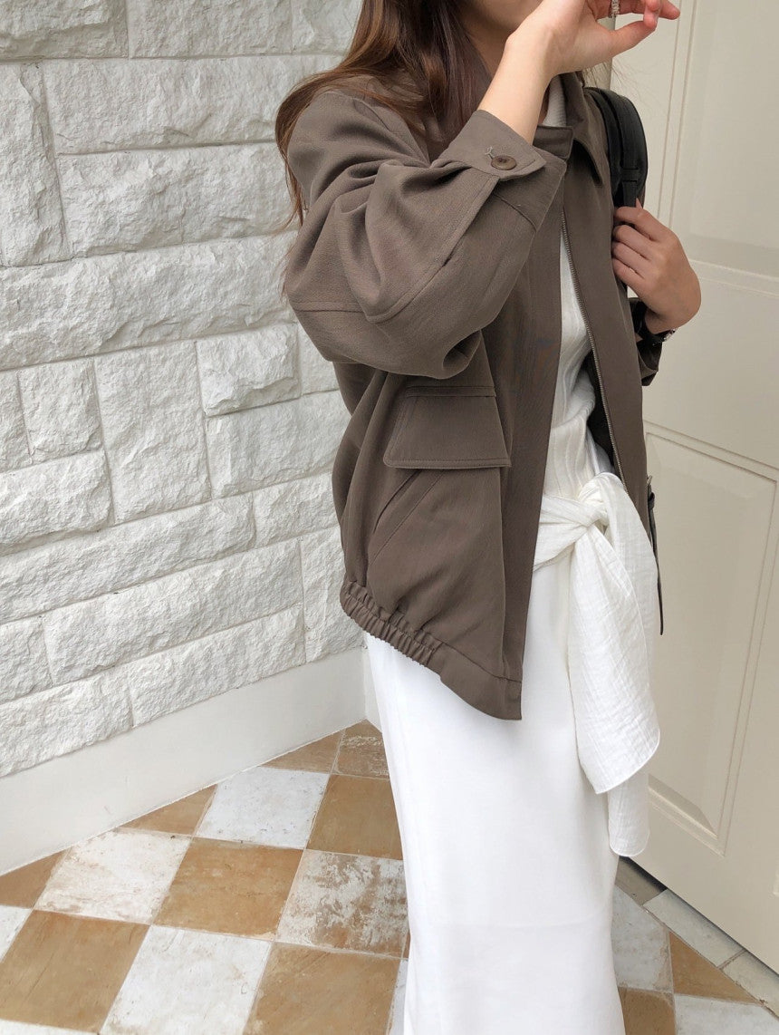 Fizt lyocell blouson-3col