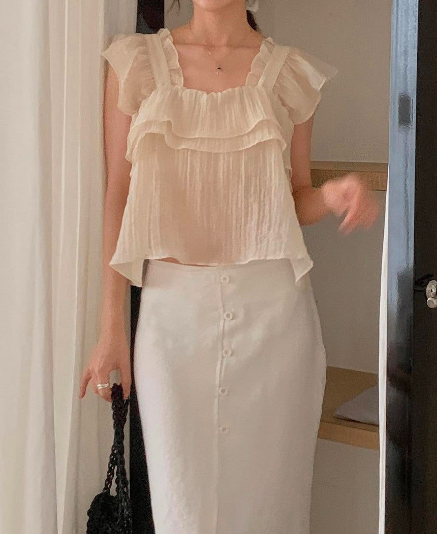 Nature 2way blouse-4col