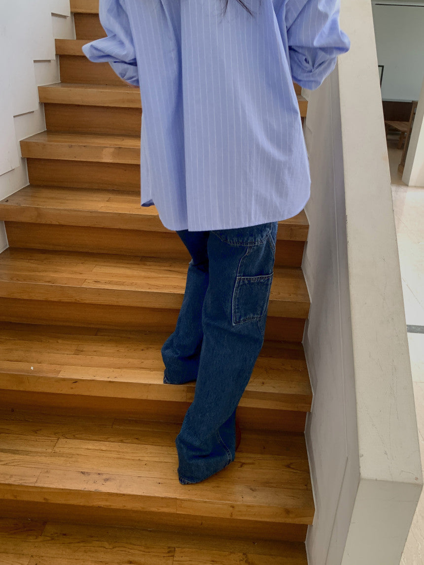 113 Carpenter denim ショート丈あり