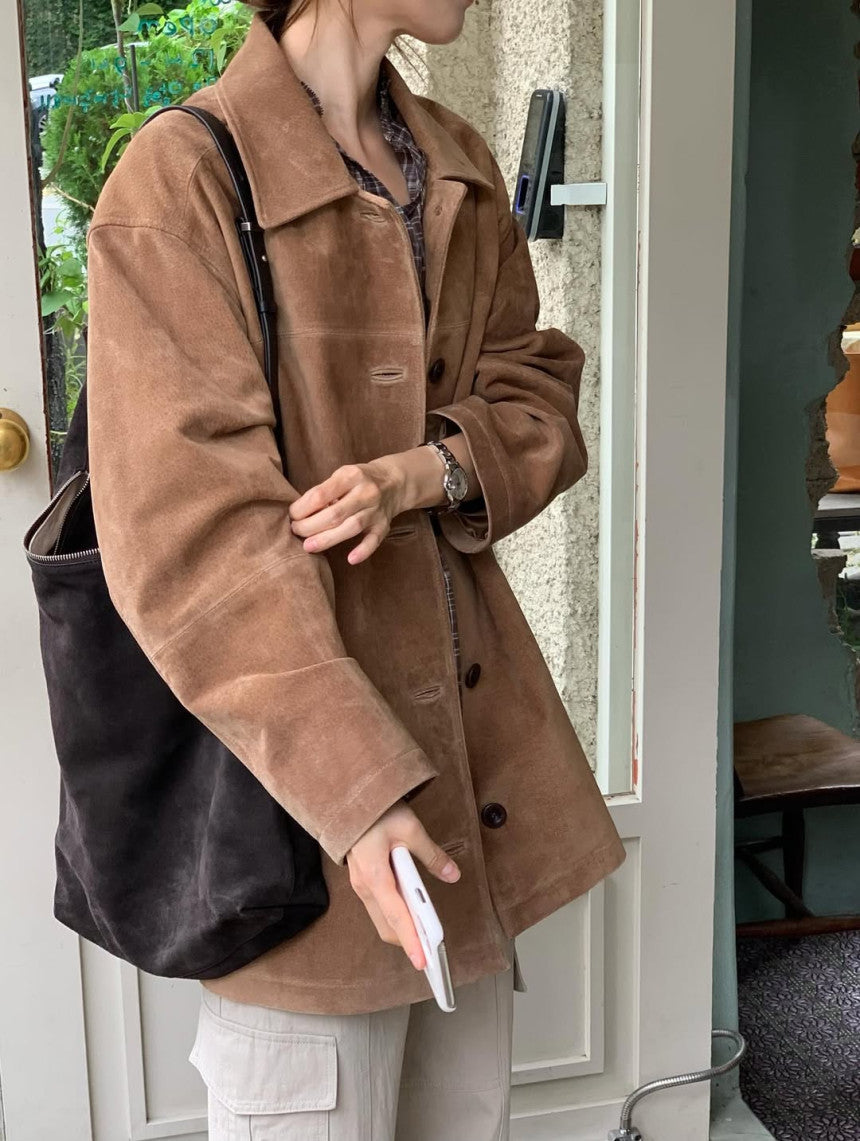 Bern suede jacket-2col