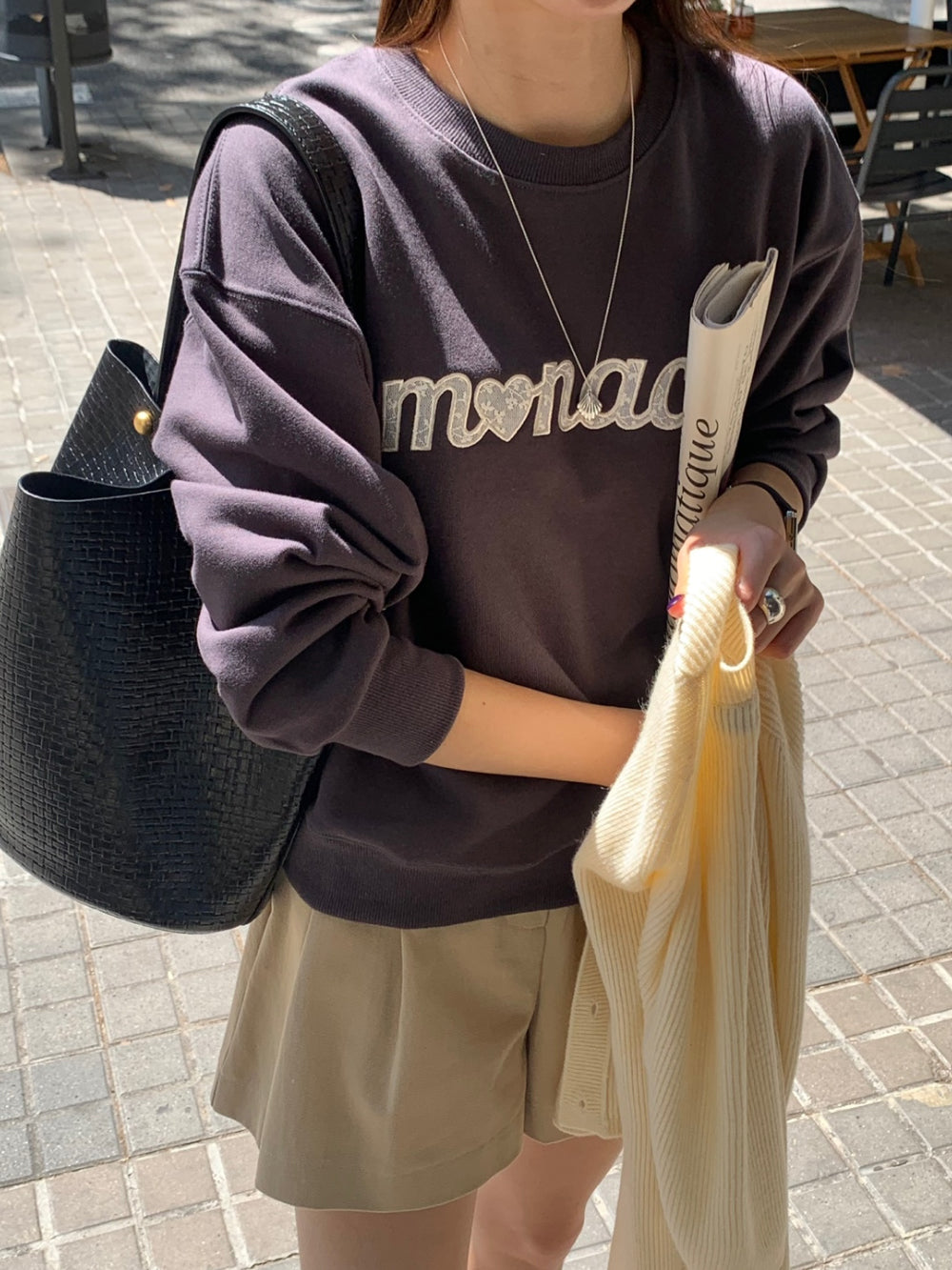 oatmeal即納 Monaco lace MTM-4col