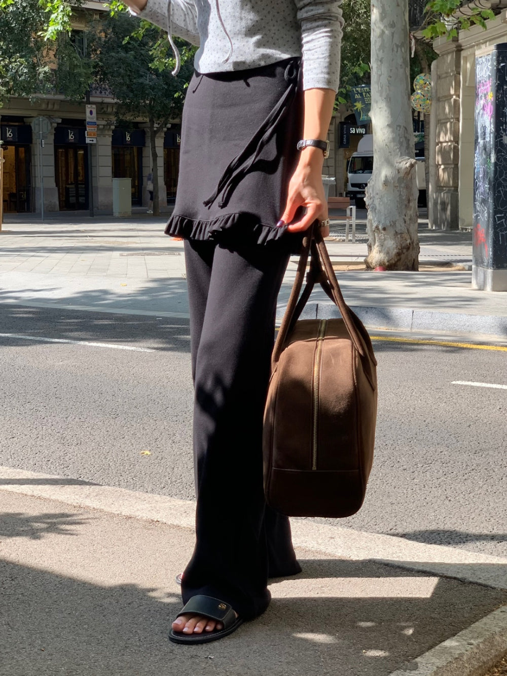 Pov skirt pants-2col