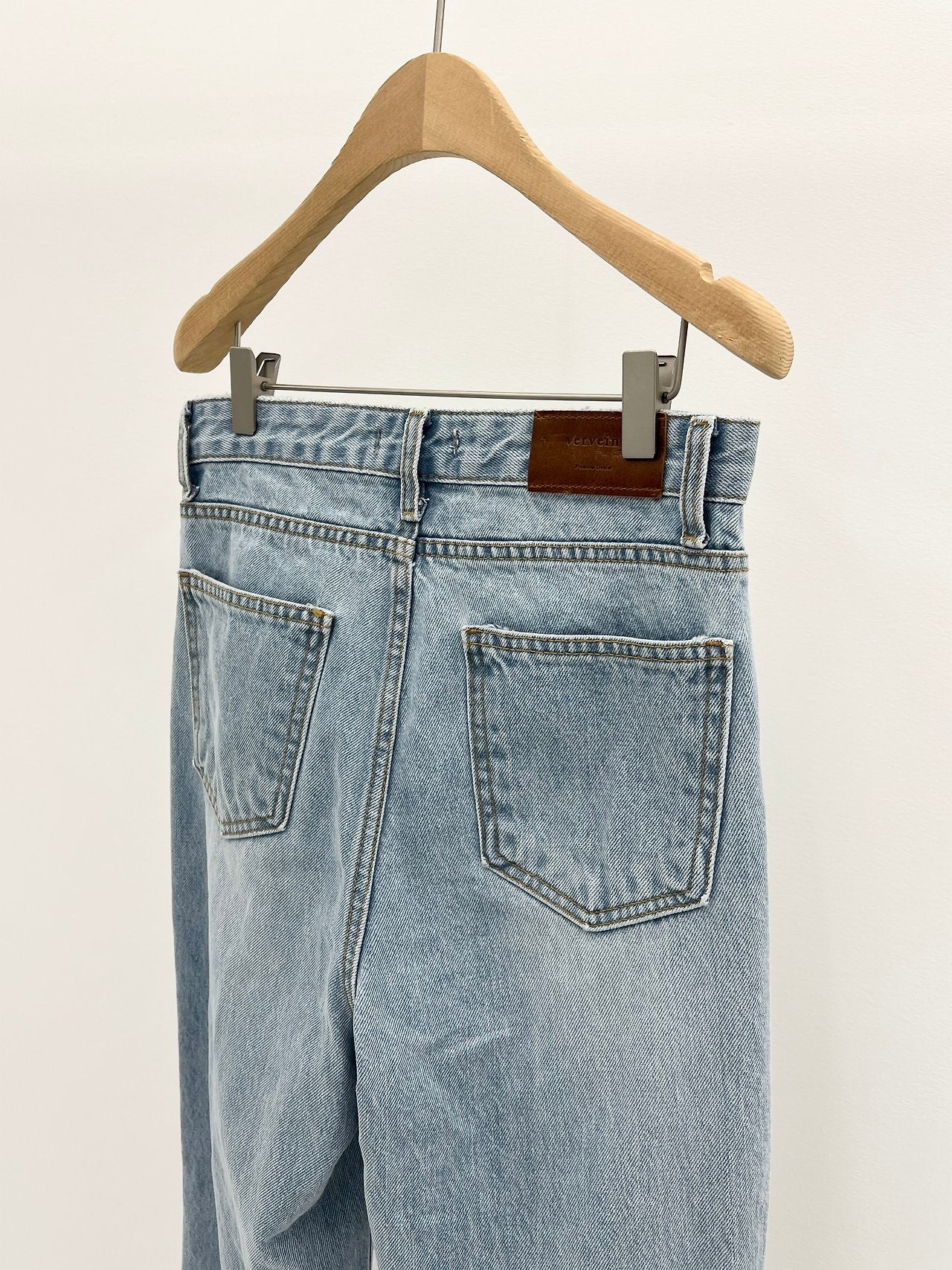 Mood straight damage denim