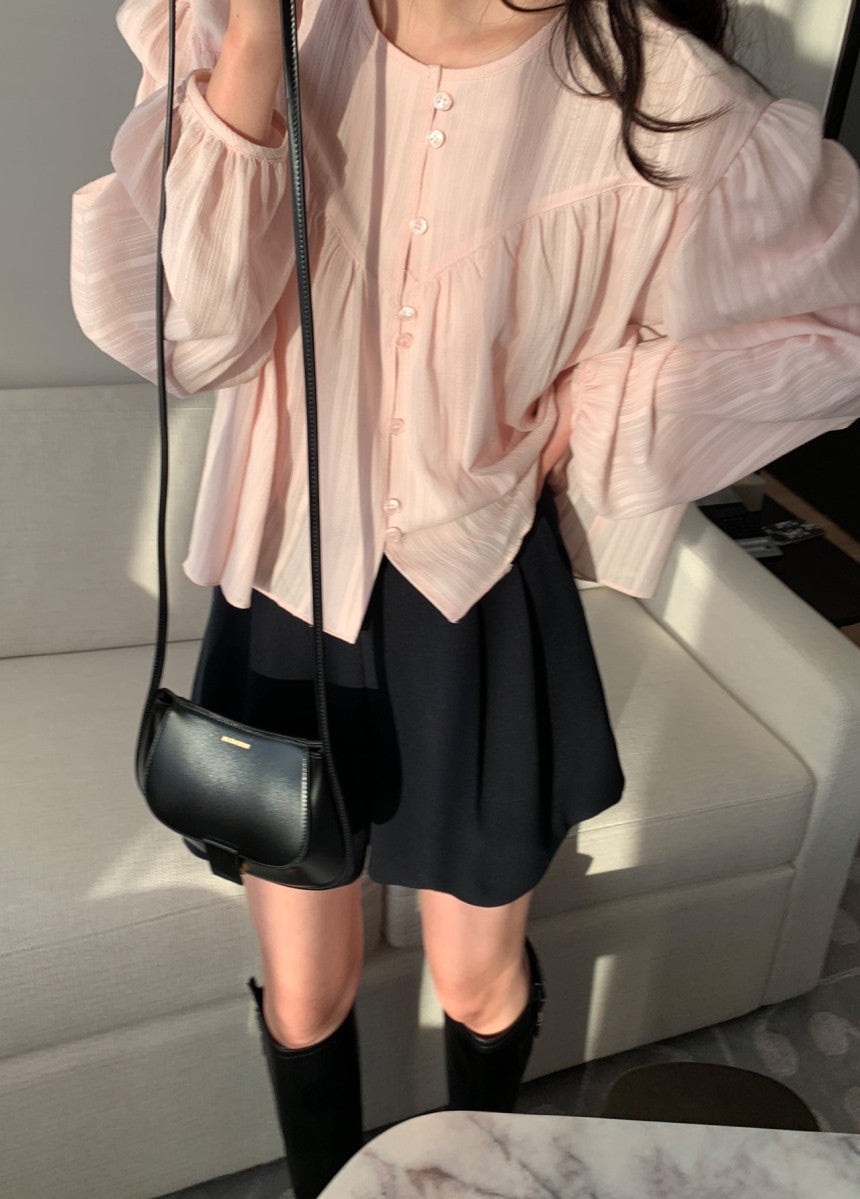 Flare half pants-2col