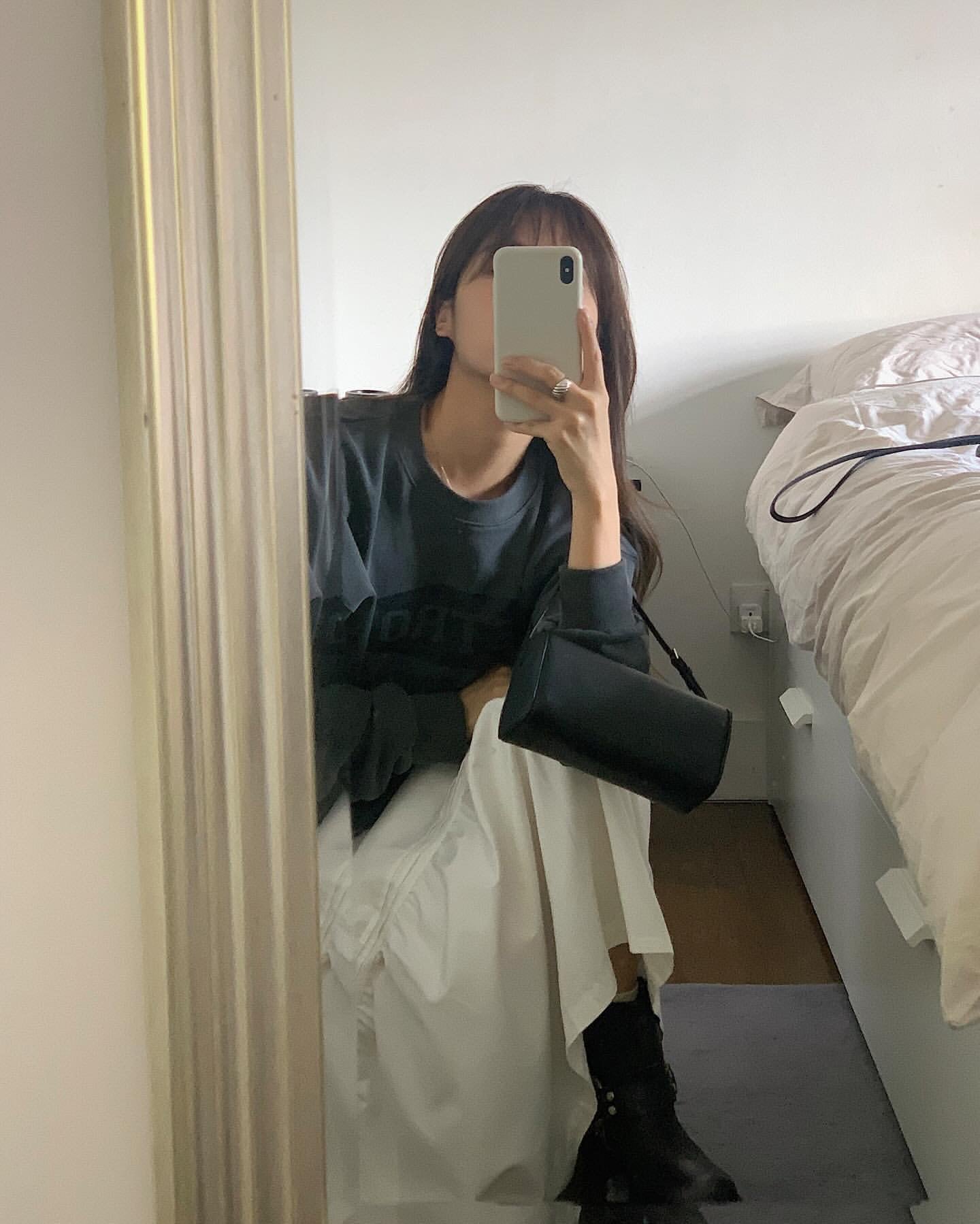 liter audrey pintuck skirt-2col