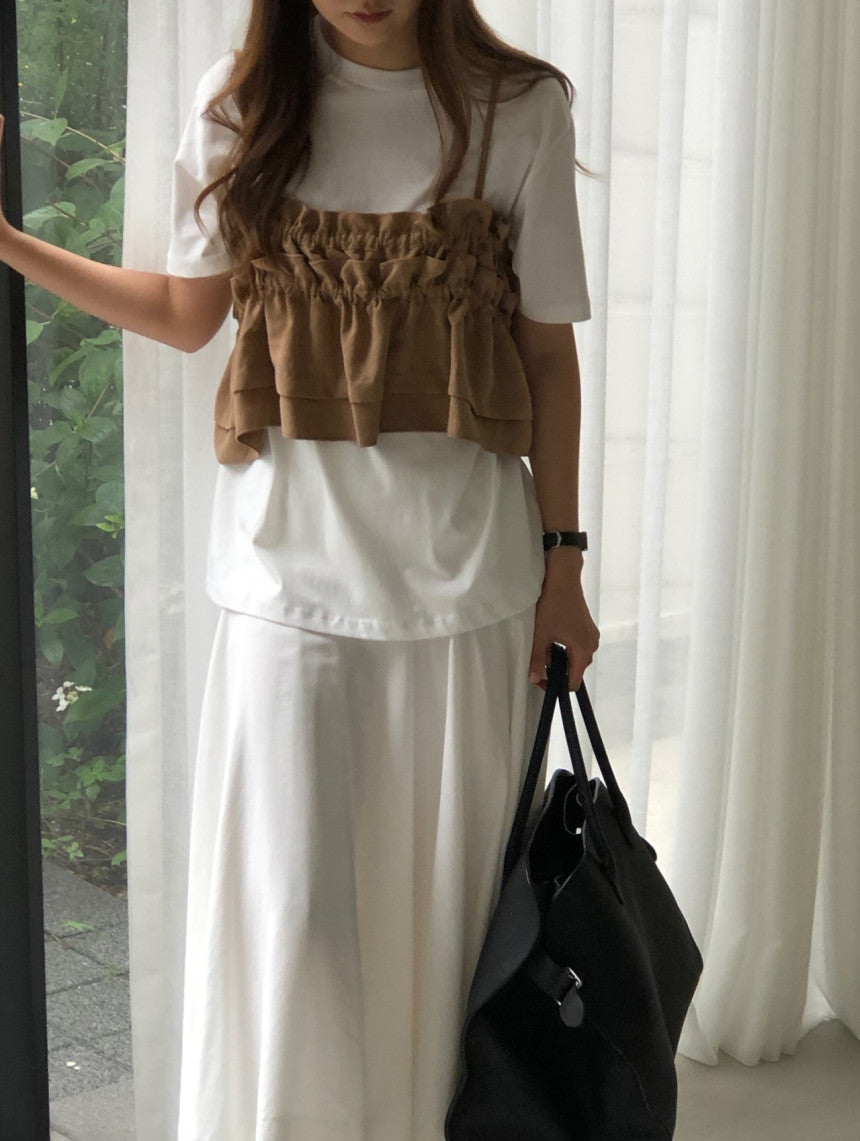Surry pitch shirring bustier