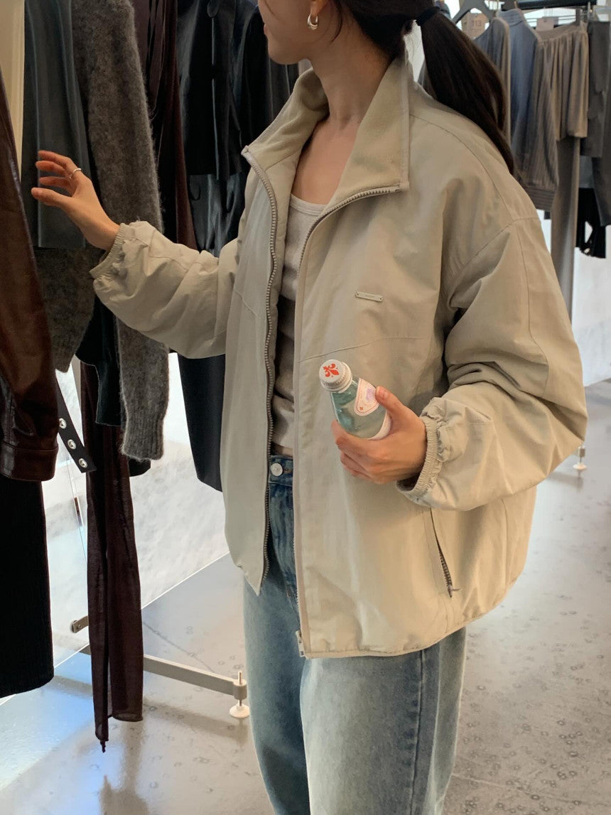plain nylon jumper-3col