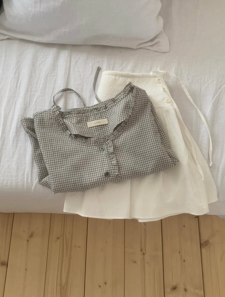 liter soda check blouse