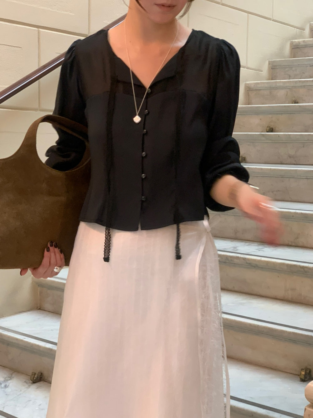Shining blouse-3col