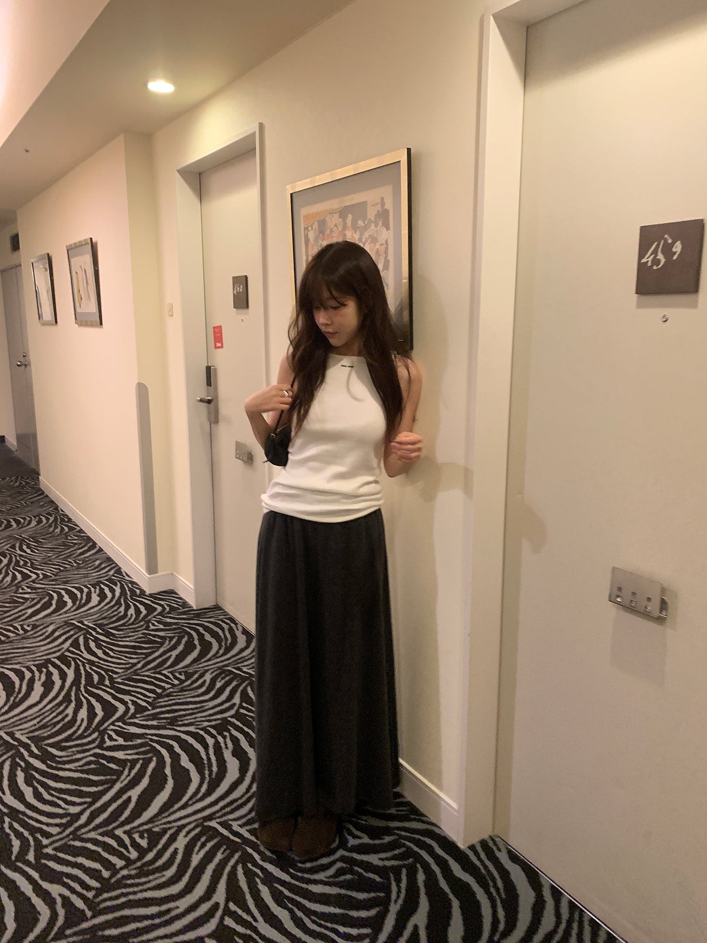 Angora wool skirt-2col