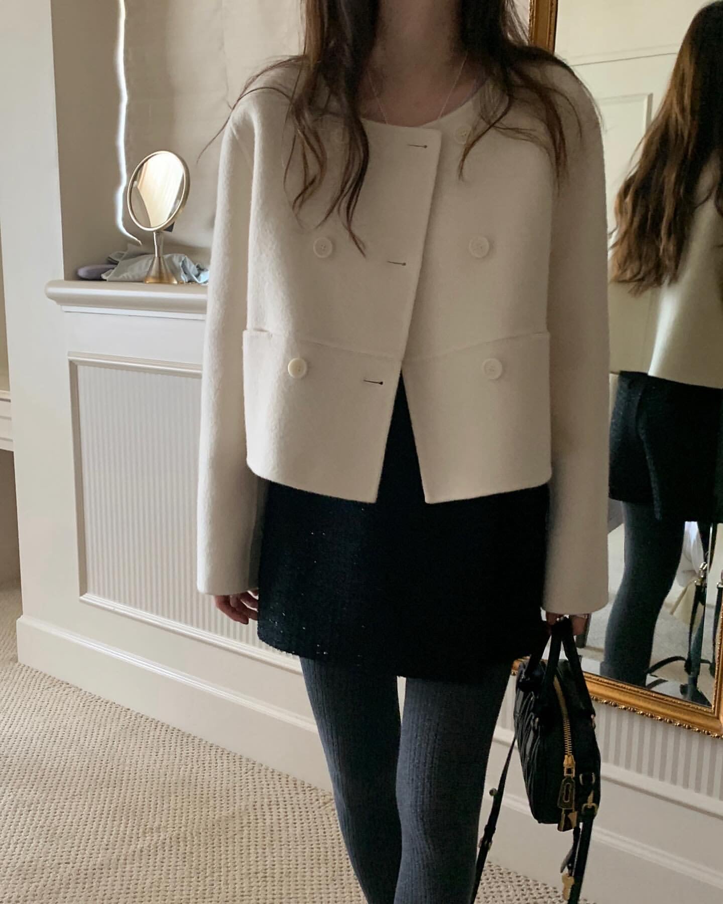 Mini short double handmade coat-3col