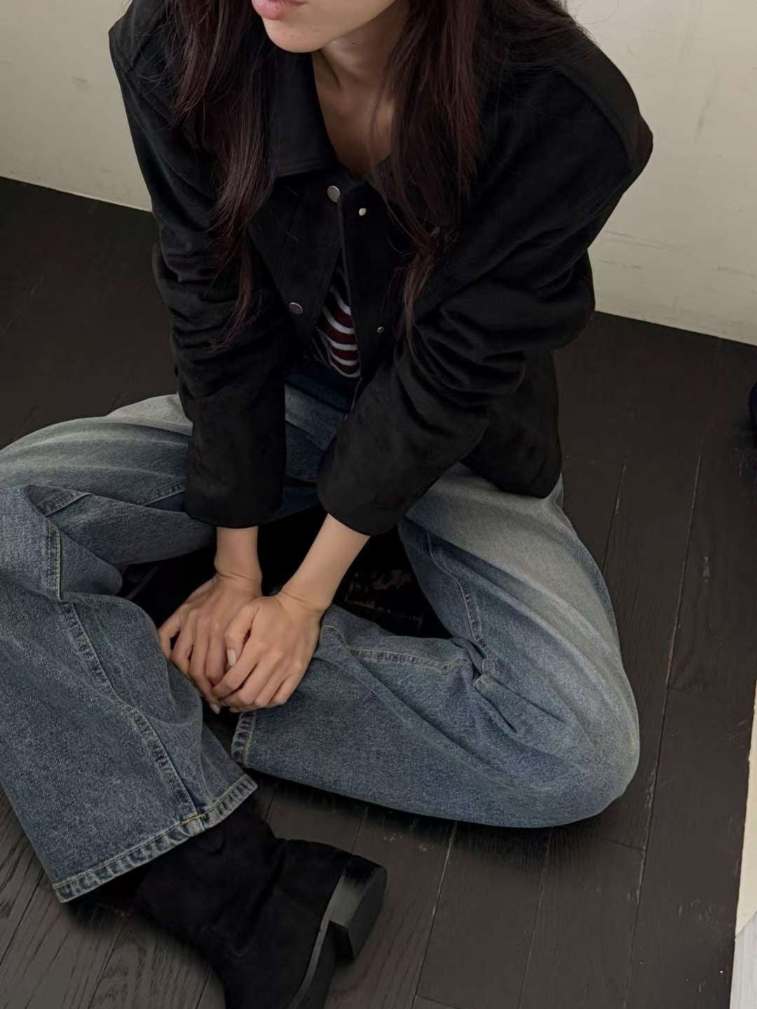 Hau suede jacket-2col