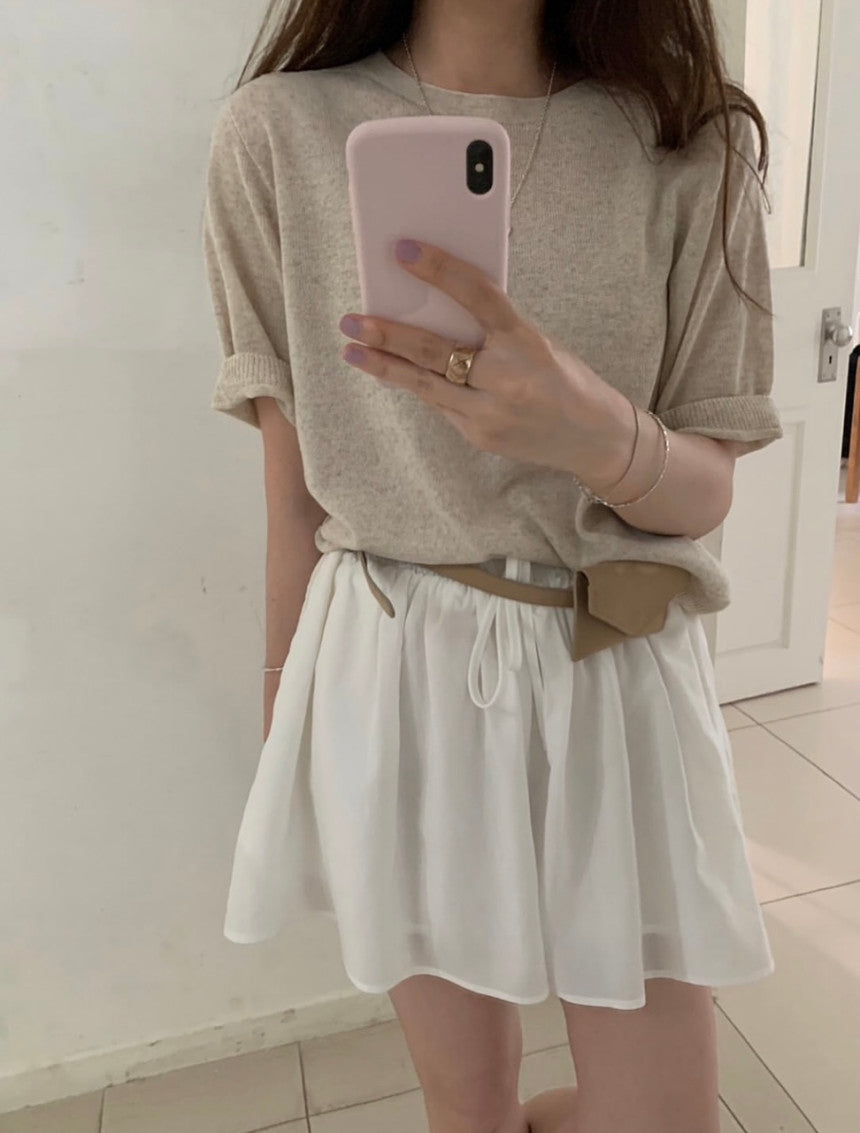 Wholegar linen half knit-3col