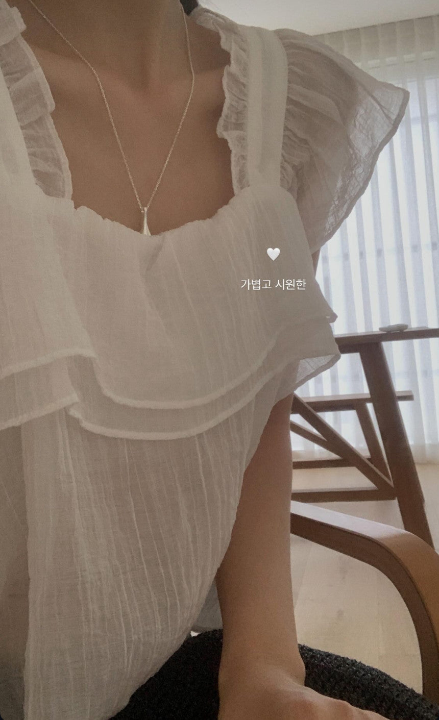 Nature 2way blouse-4col