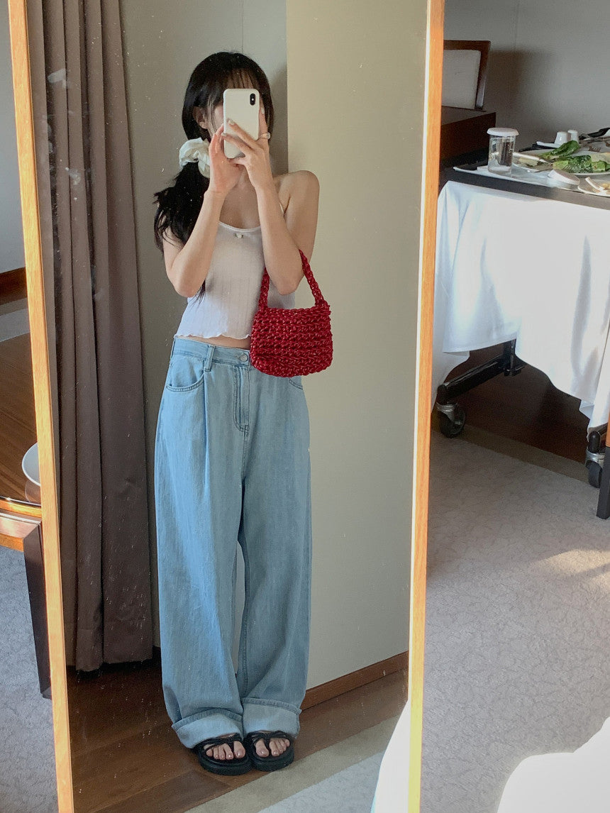 one-tuck denim