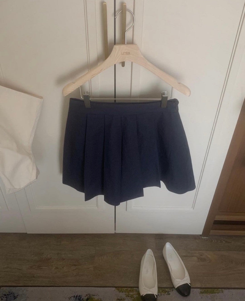 ivory-s即納 Liter ari pleats skirt pants