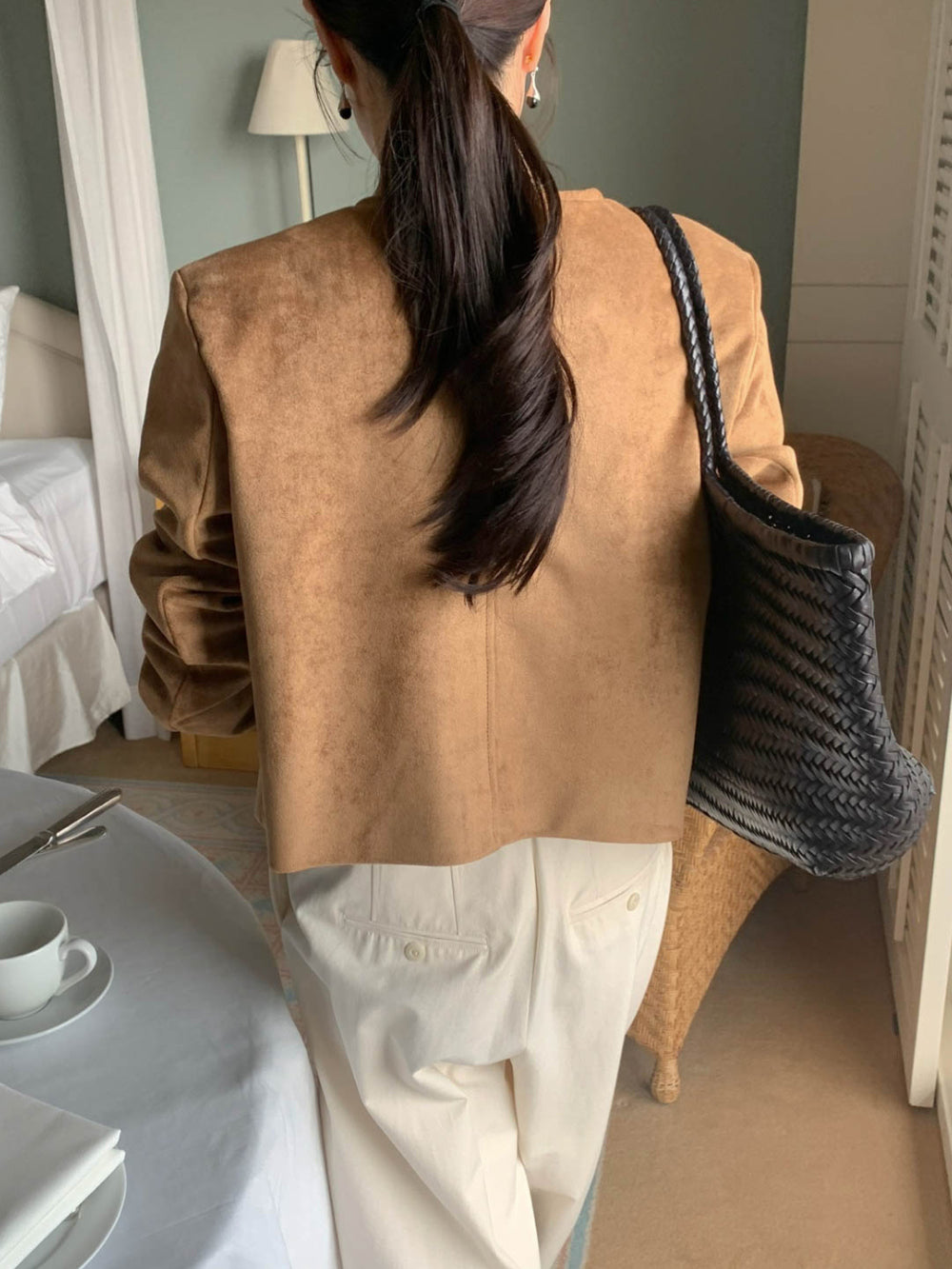 Ace suede jacket-2col