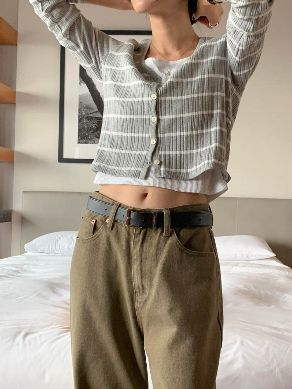 Sale navy即納 mimosa cardigan