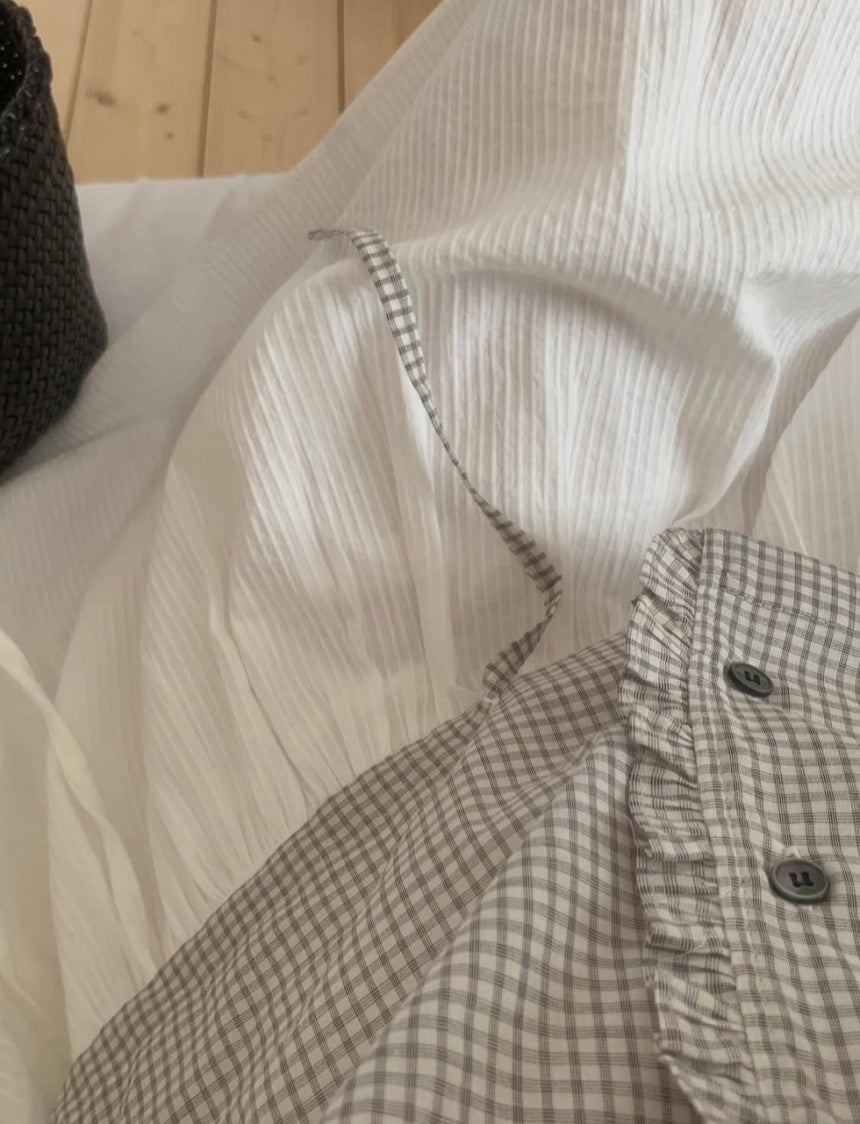 liter soda check blouse
