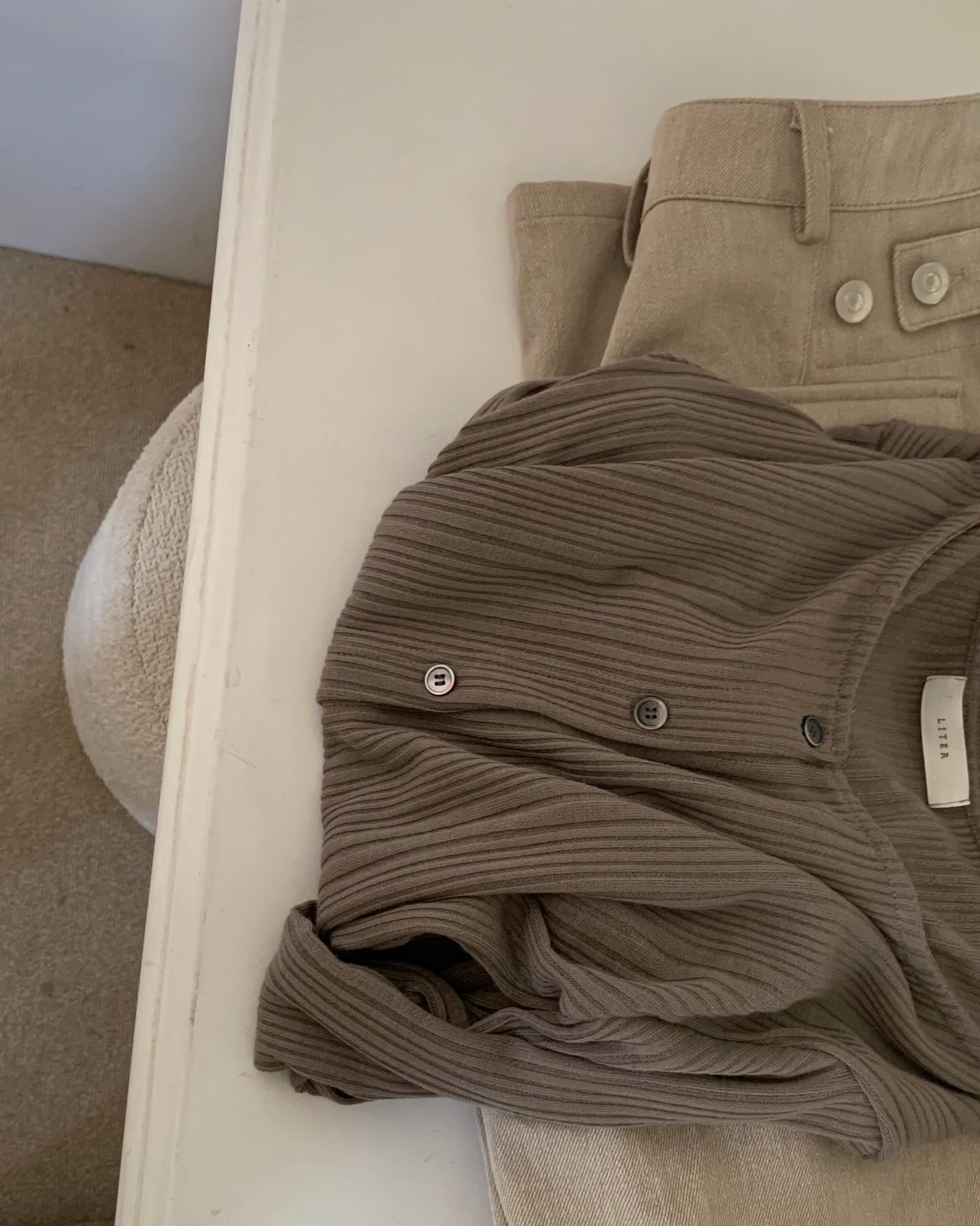 liter layer pleated cardigan-2col