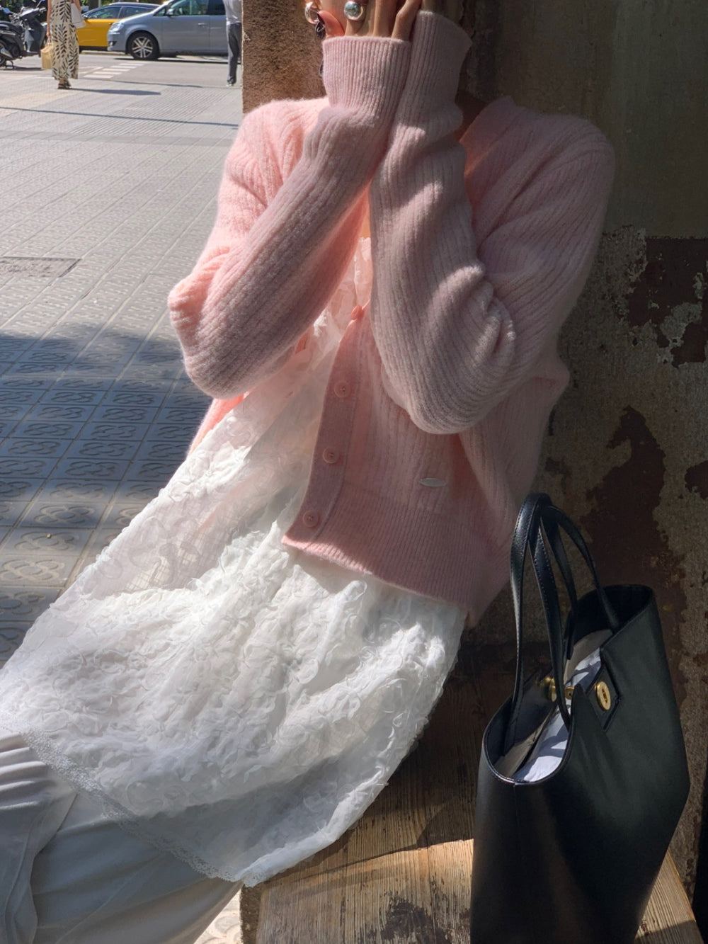 Rosy layered onepiece