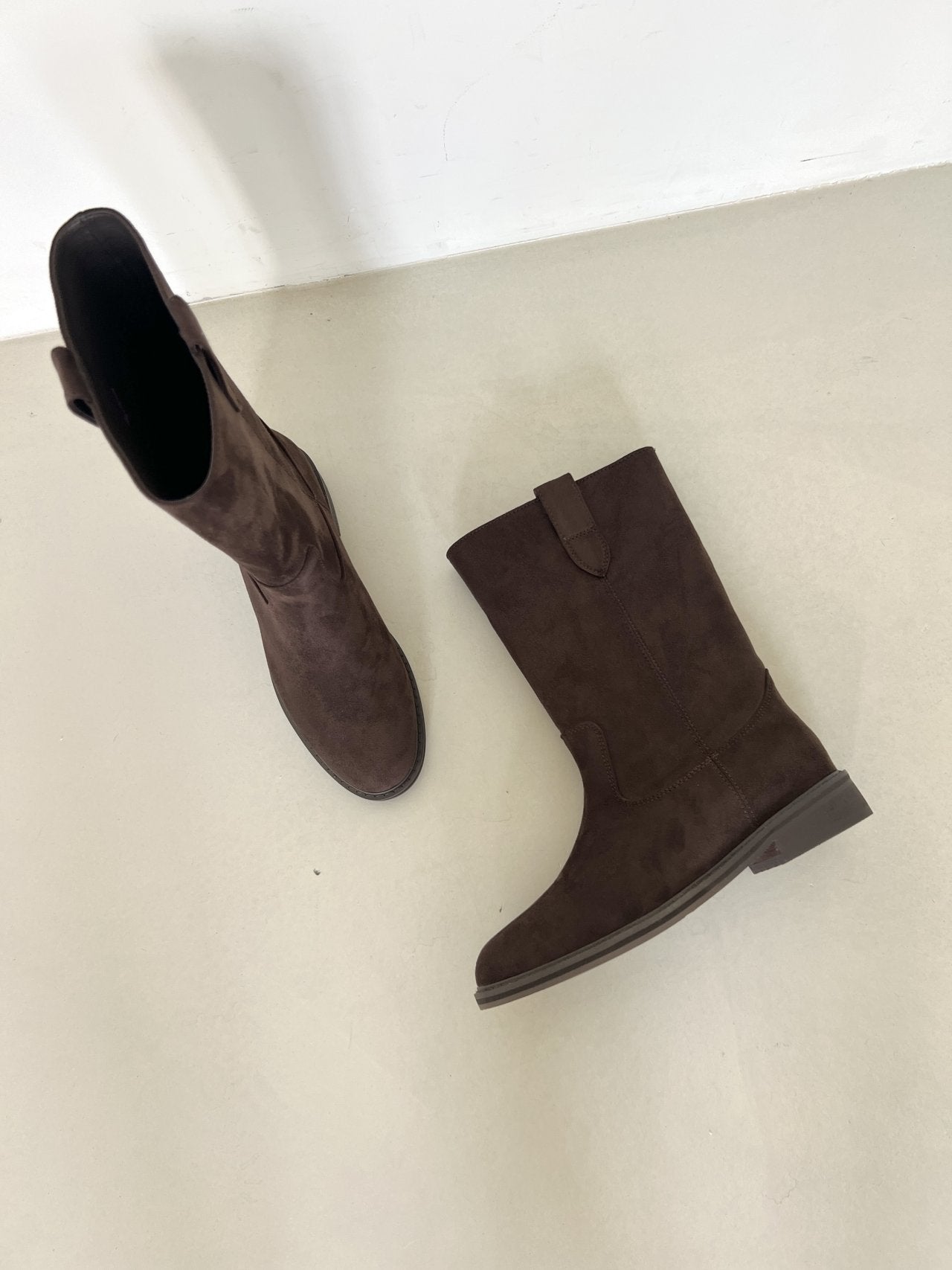 Suede bijo middle boots