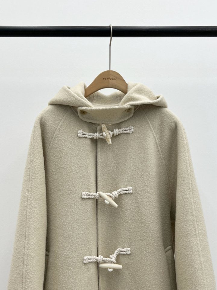 Barnet hood duffle handmade coat-2col