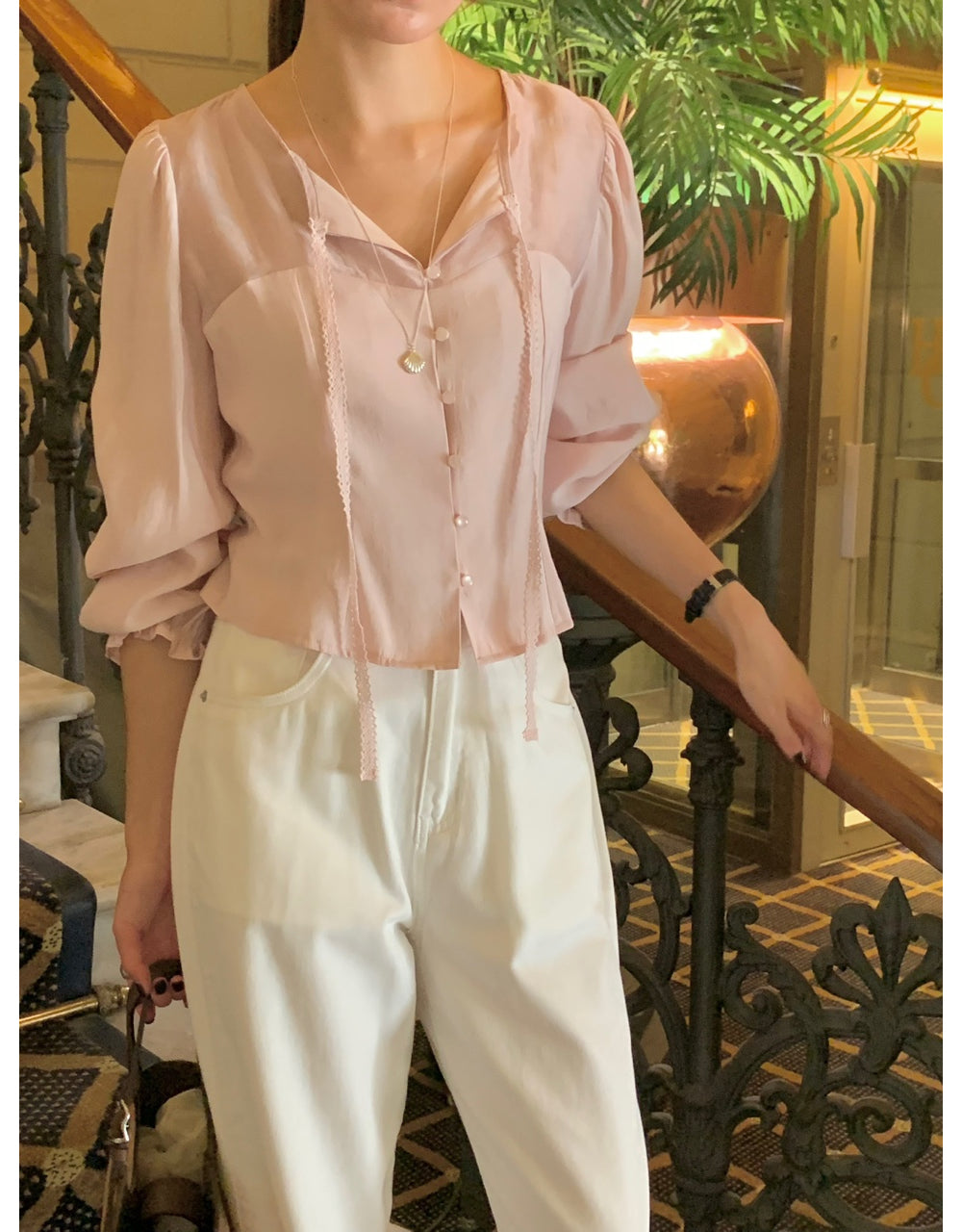 Shining blouse-3col