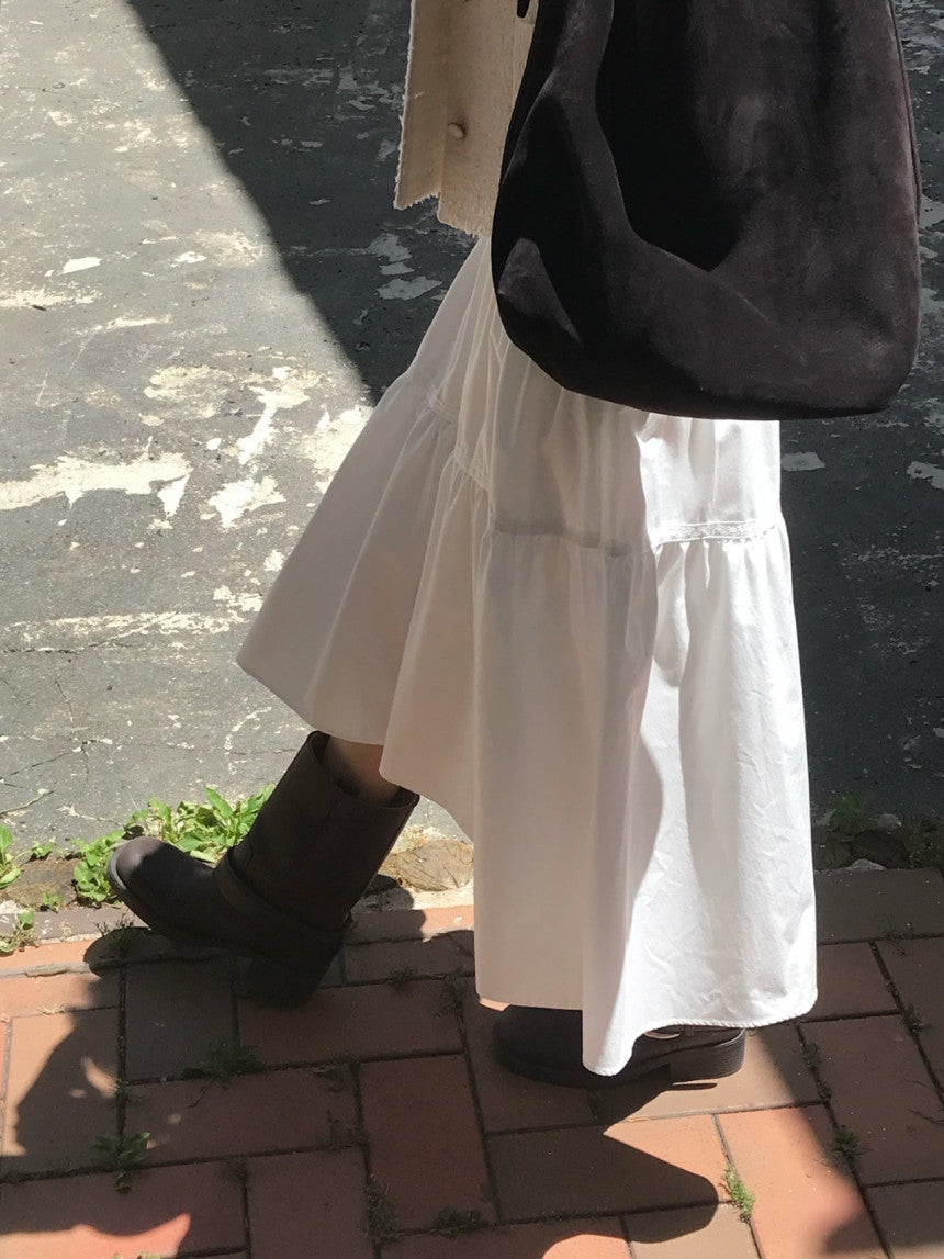 Garden lace full skirt-2col