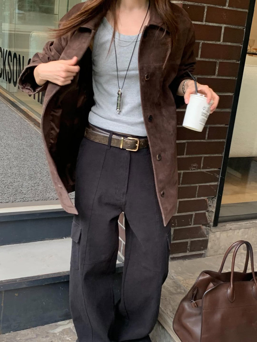Bern suede jacket-2col