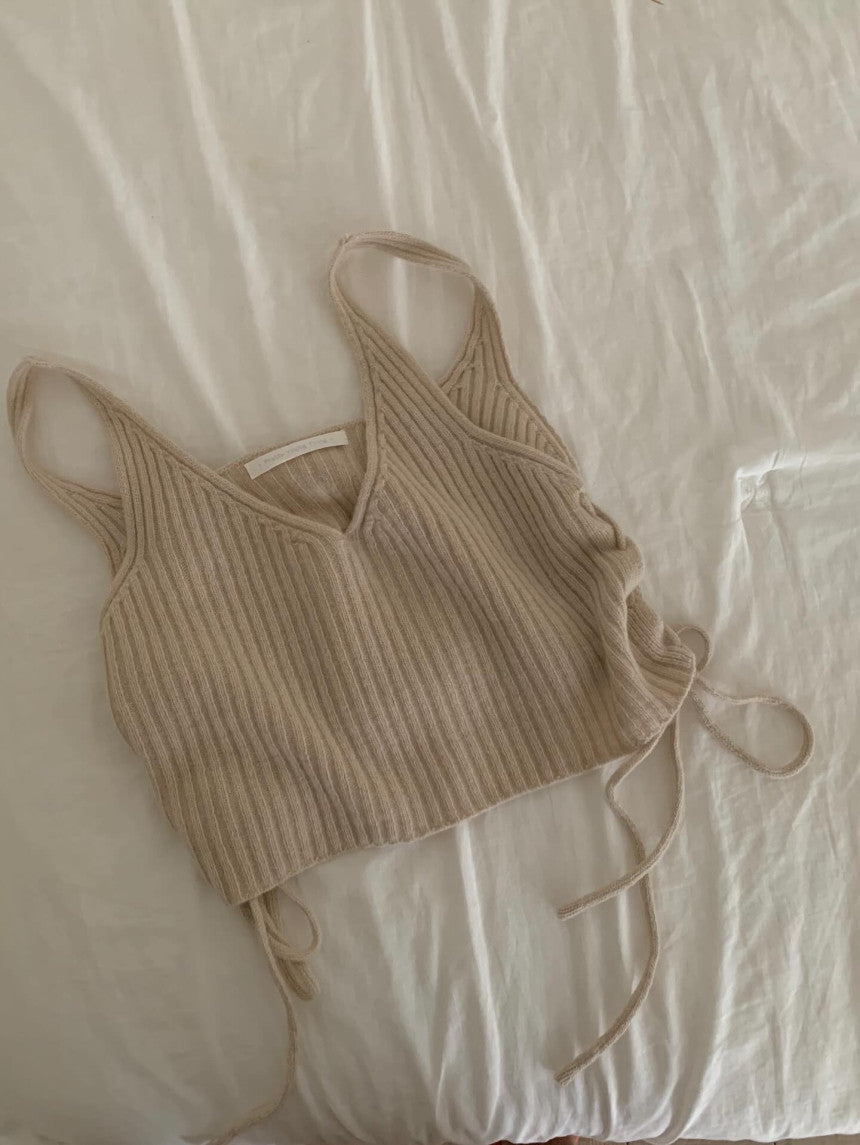 Side string bustier-3col
