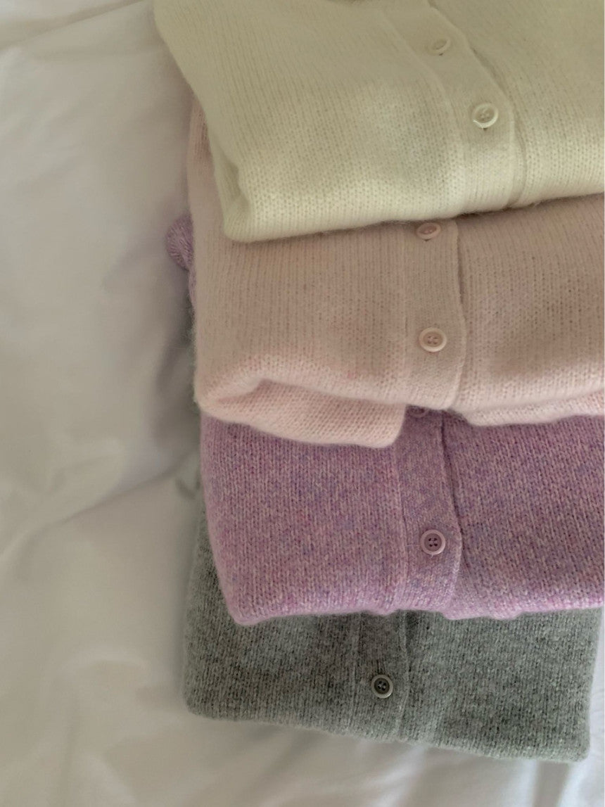 Michelle baby alpaca cardigan-4col