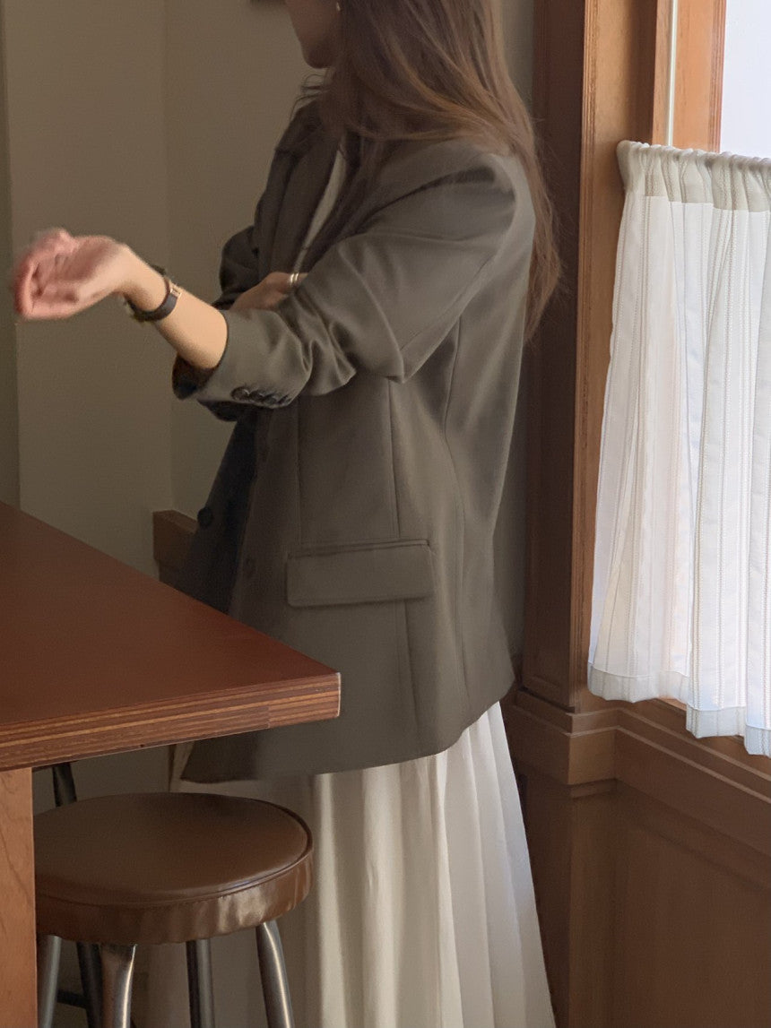 Sienna wool tailored double jacket