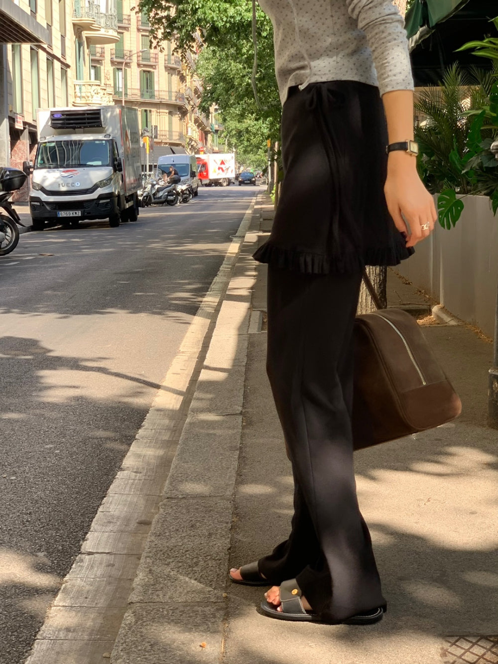 Pov skirt pants-2col