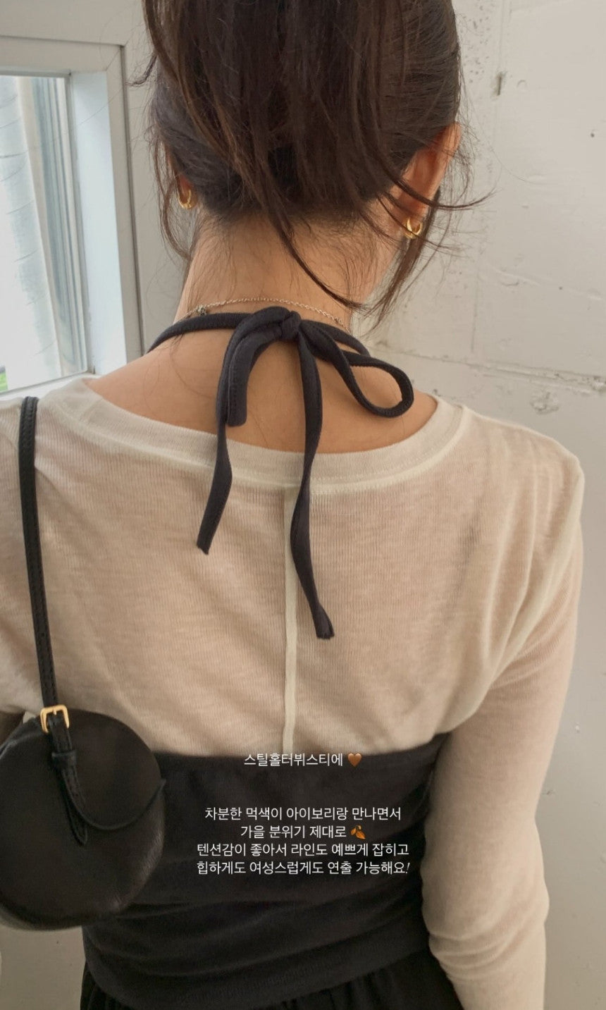Steel halter bustier-6col