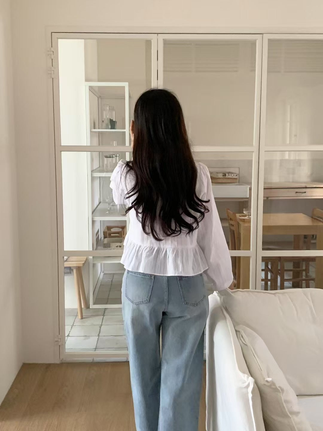 sweet lace blouse-2col