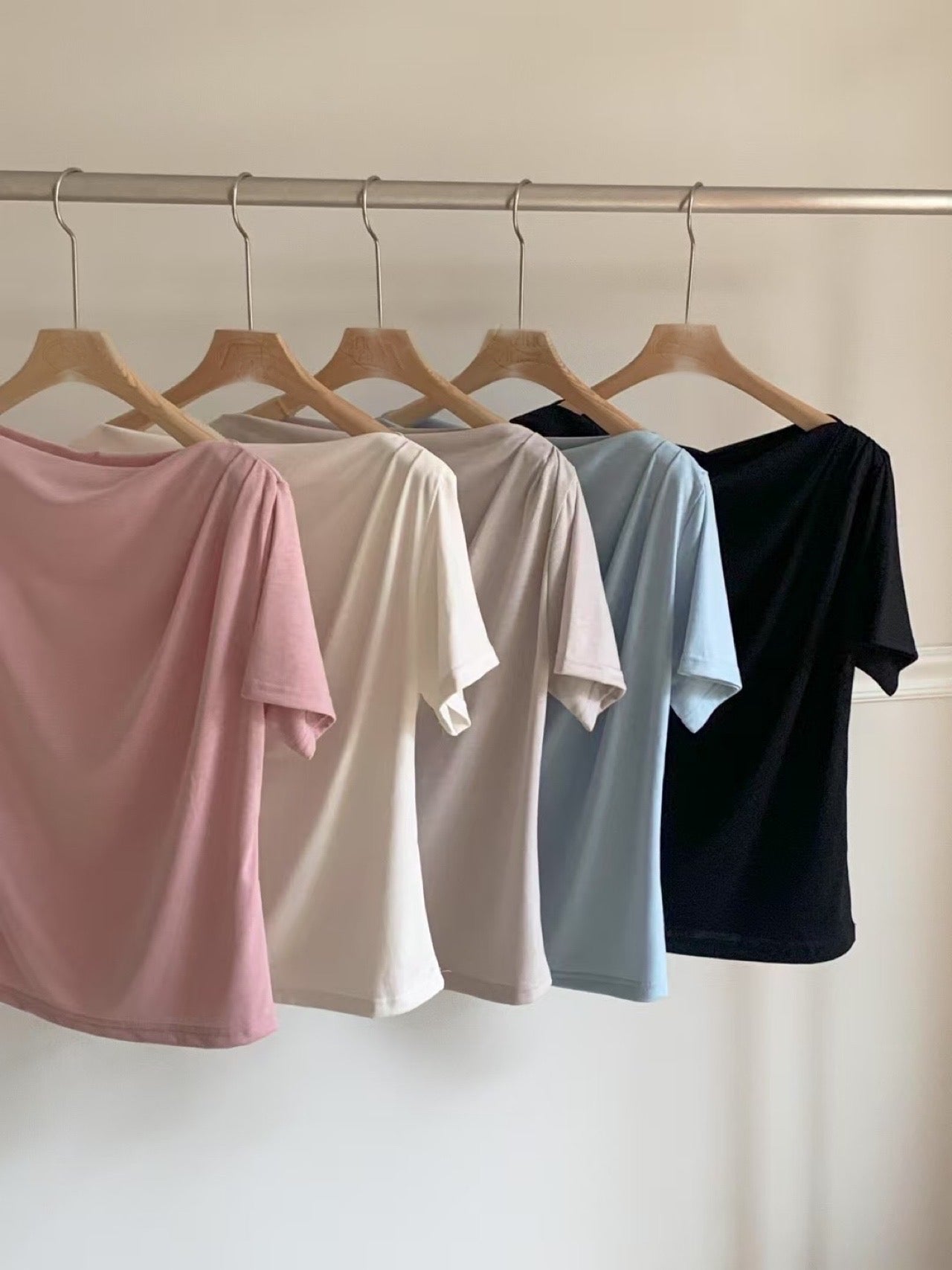 Summer jenny drape half T-5col