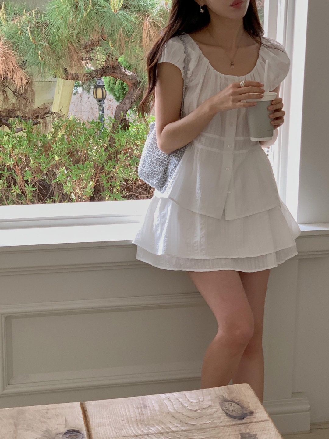 Bigi blouse&skirt-2col