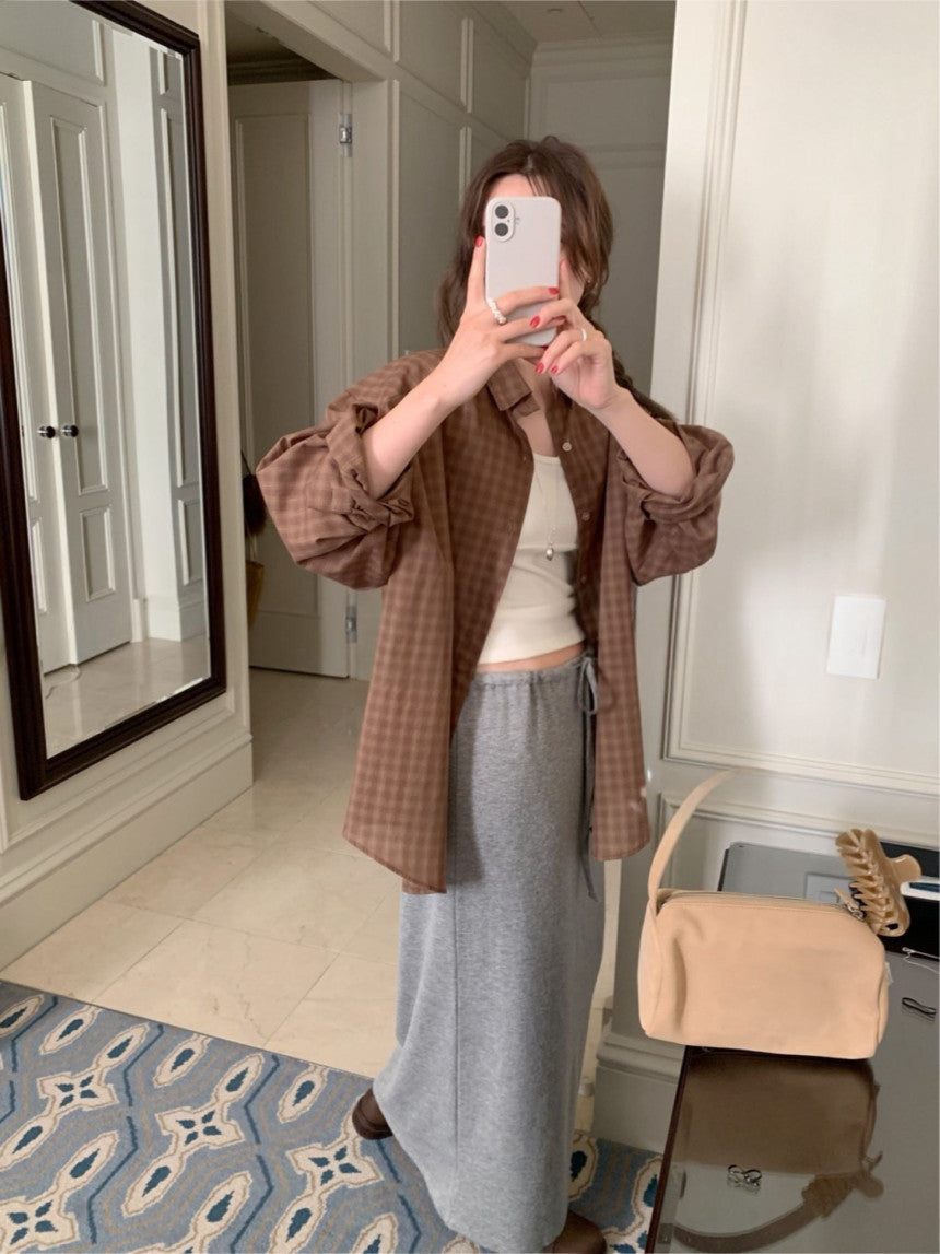 Fog long skirt-3col