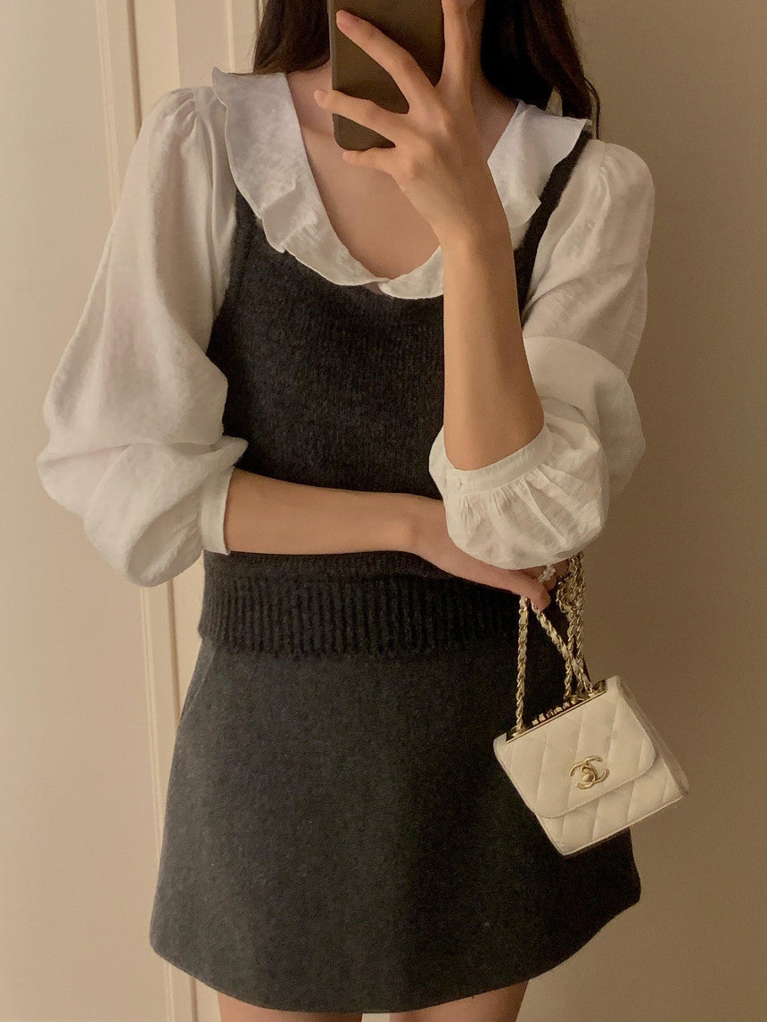 Banny v neck knit-2col