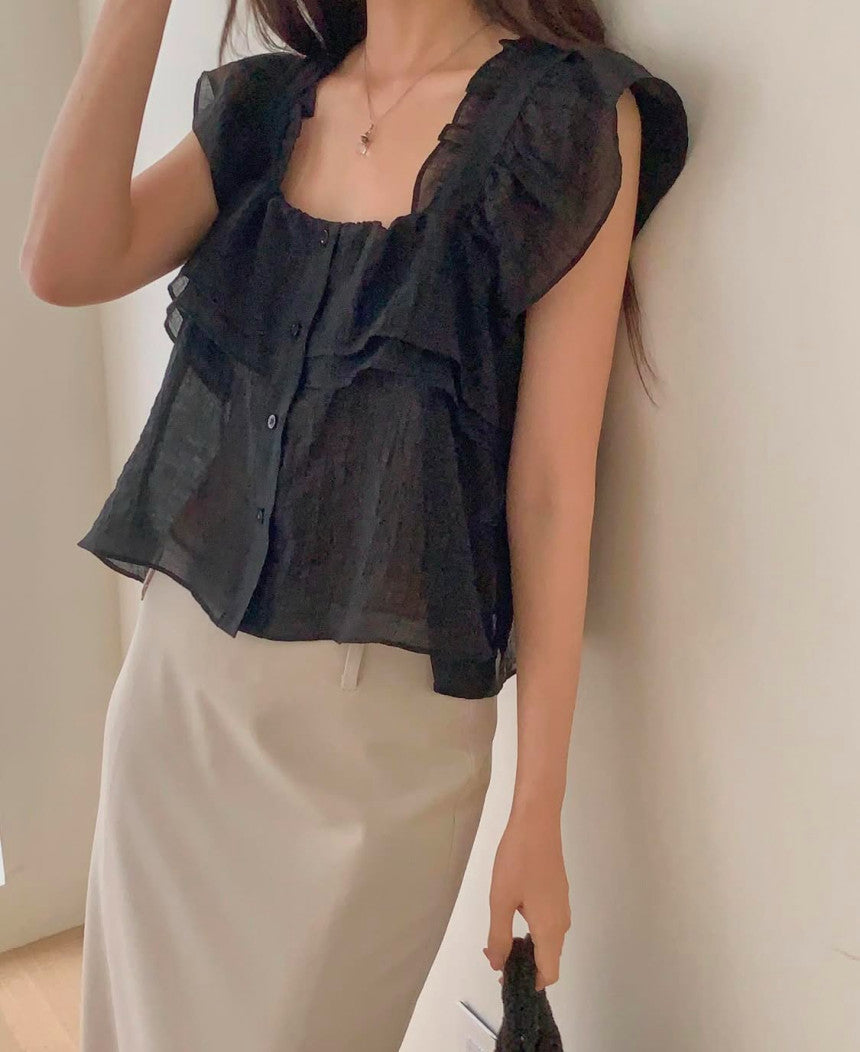 Nature 2way blouse-4col
