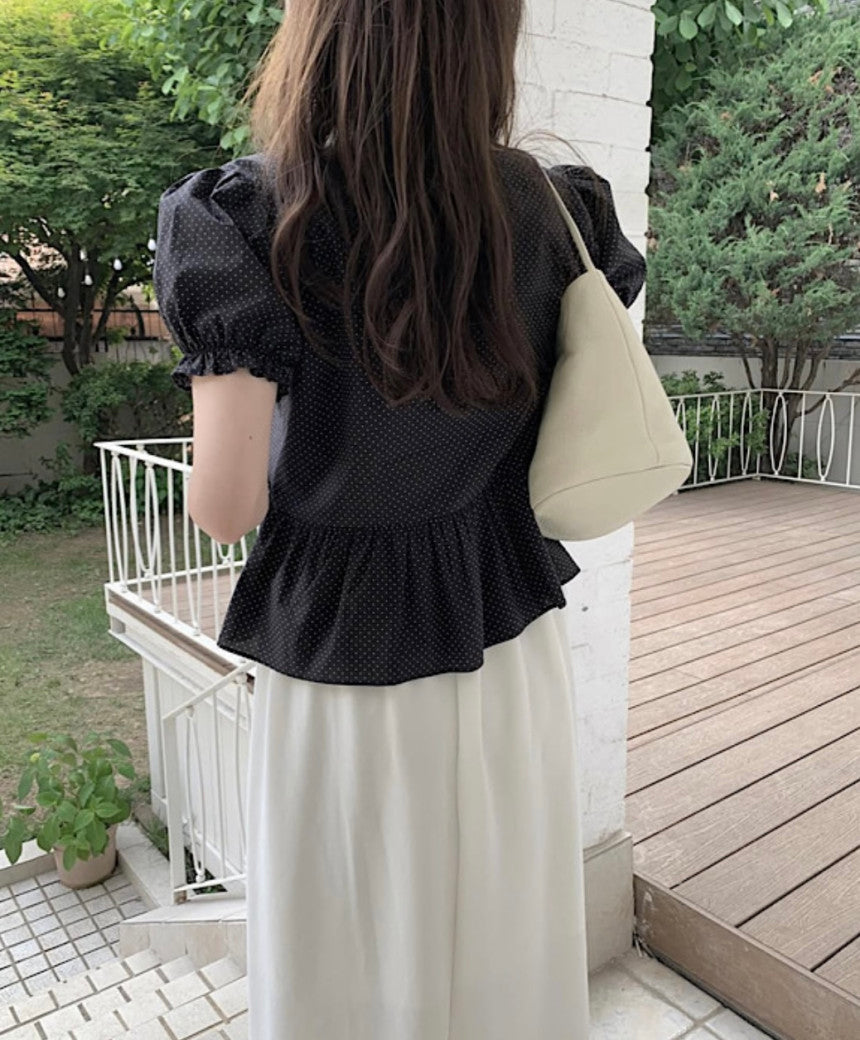 Merry dot blouse