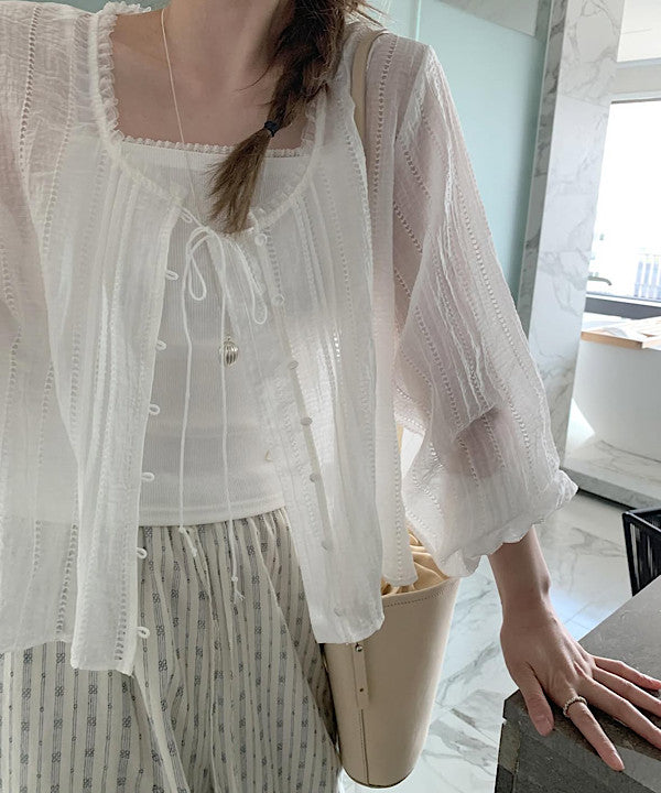 ILLIT cardigan blouse
