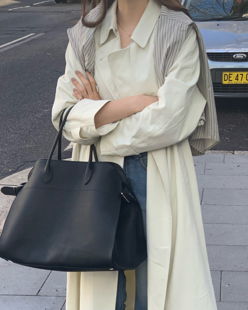 Hyde long trench coat-2col