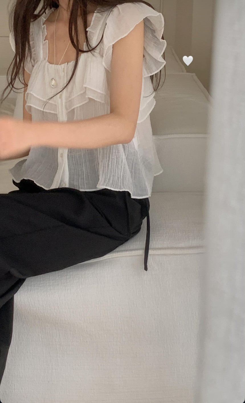Nature 2way blouse-4col