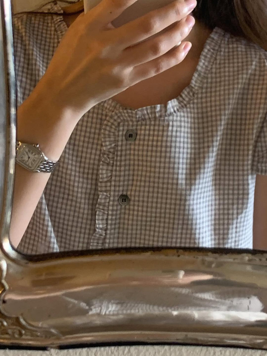 liter soda check blouse
