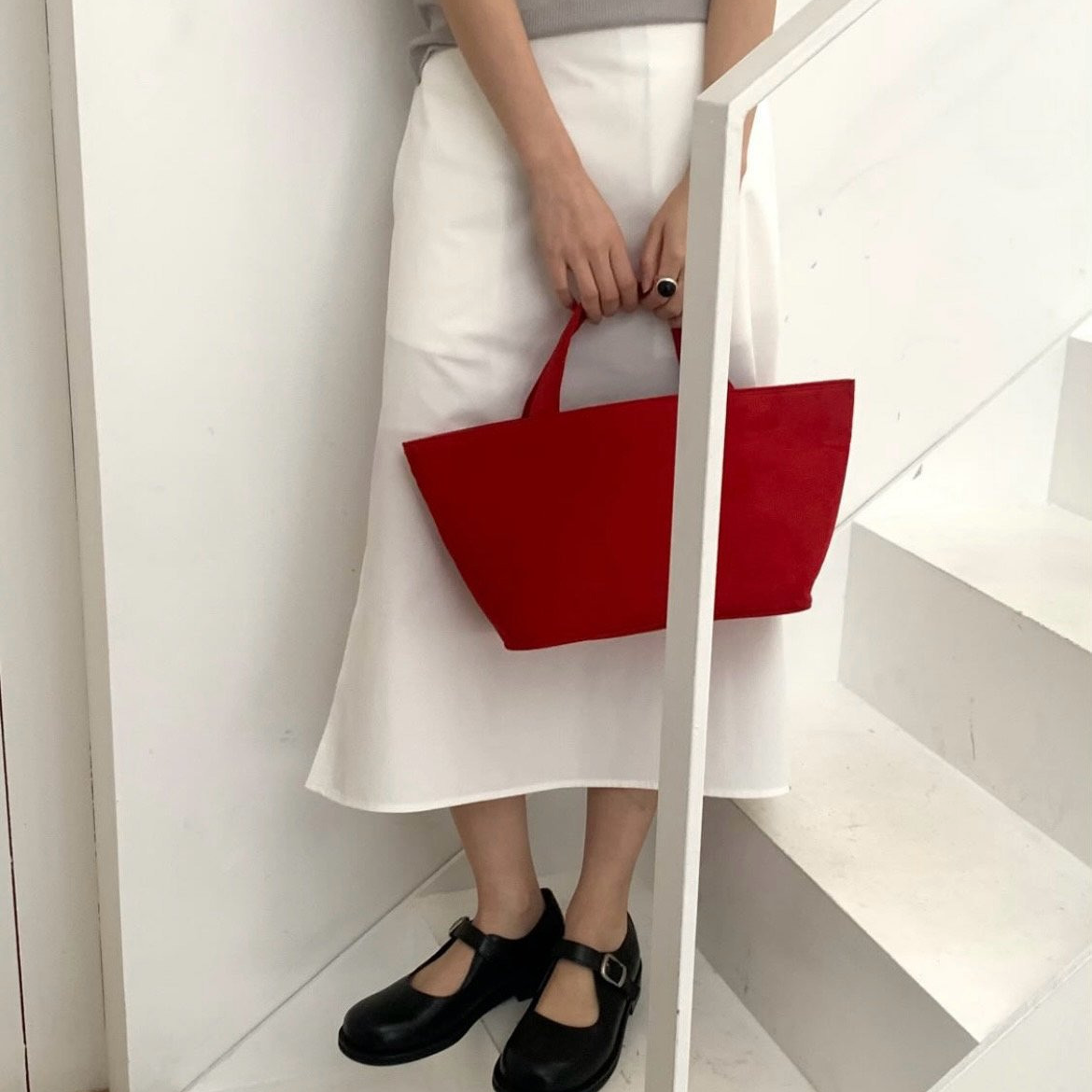 deondo side slit skirt-2col