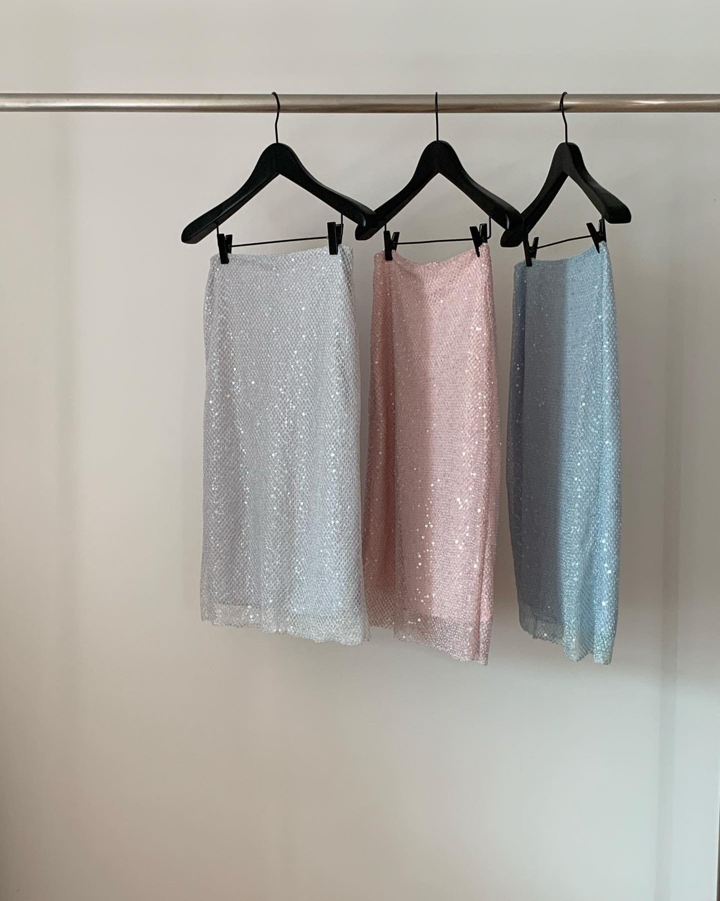 Sale gray s-即納 Fov twinkle skirt-3col