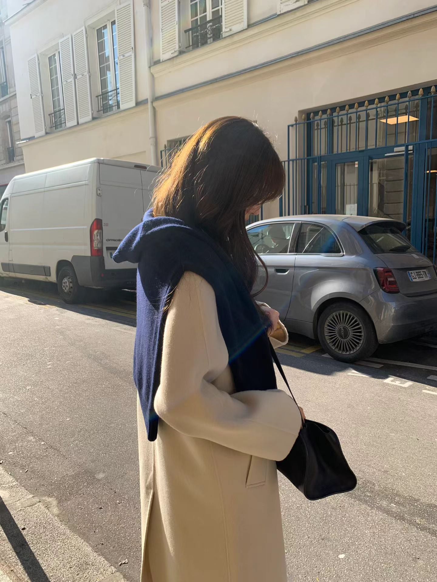 Ounce from cashmere handmade coat-2col