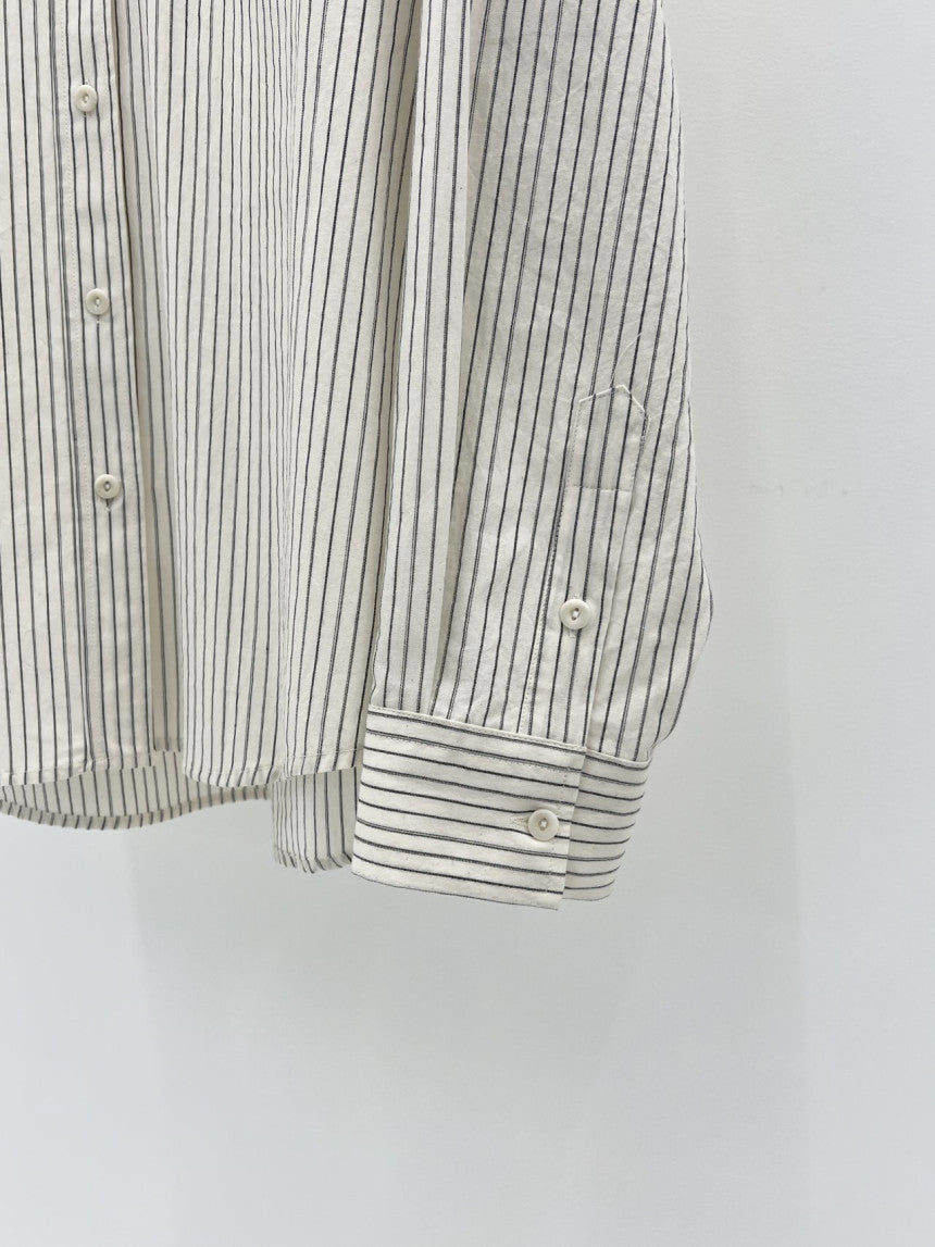 Ore pin stripe shirt-2col